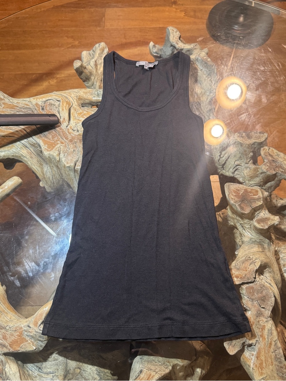 Cotton blend Scoop Neck Tank Top